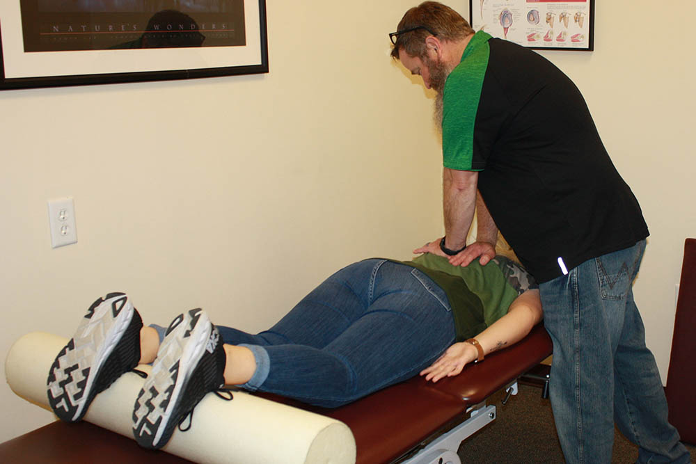 Woman Receiving Physical Therapy