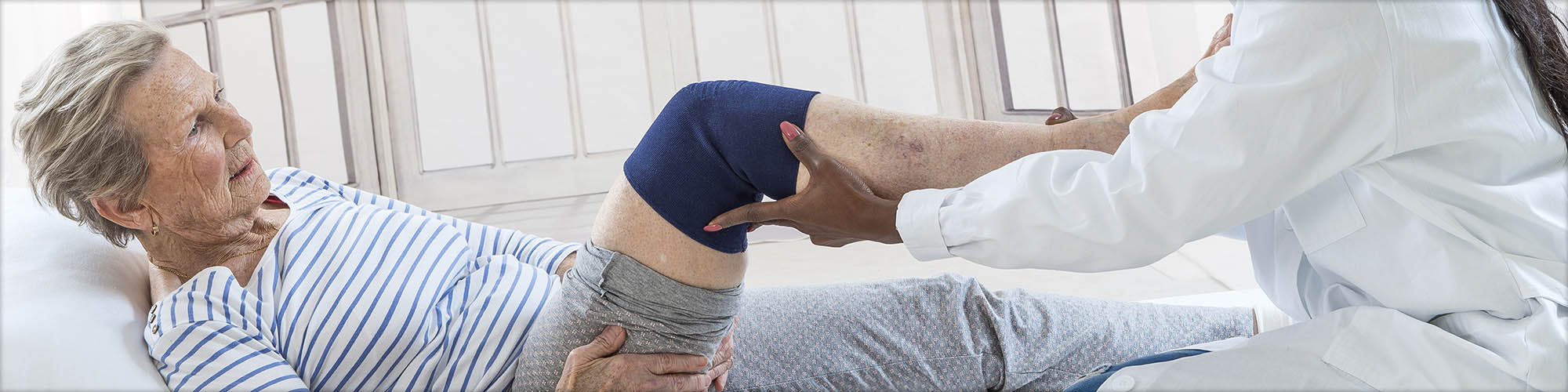 Woman With a Recovering Leg